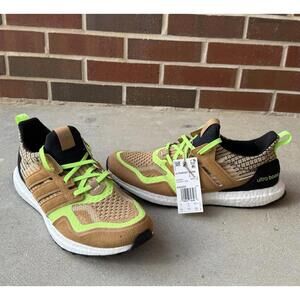 Adidas Ultra‎ Boost 5.0 DNA GX5255 Mesa Brown Black Neon Green Sz 9.5